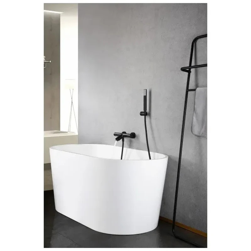 Grifería termostática para bañera y ducha hecha de latón con acabado negro mate Monza de Imex