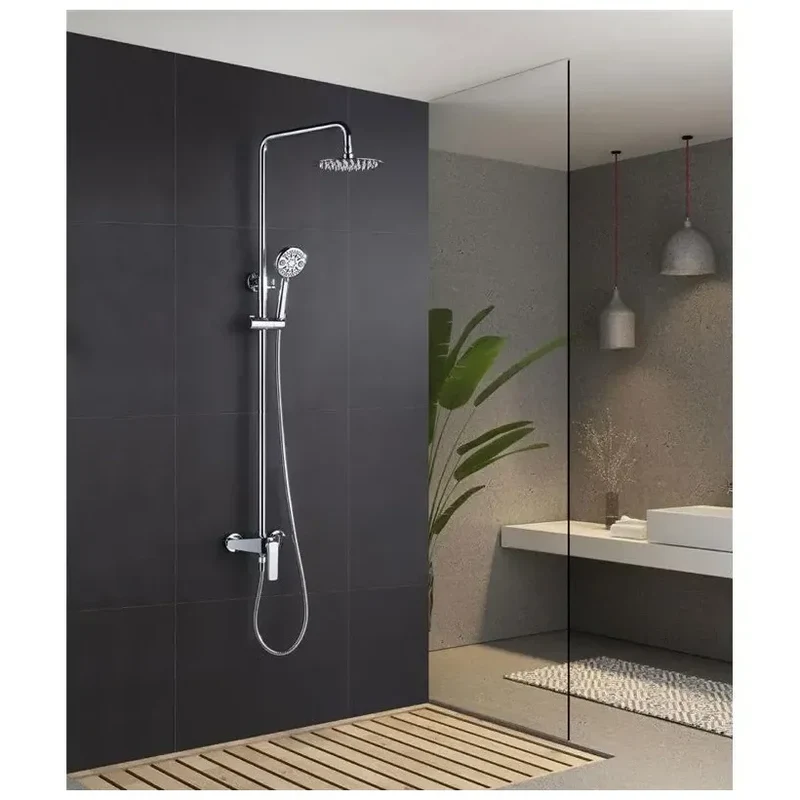 Columna de ducha para pared con un diseño moderno y un acabado cromado Escocia de Imex