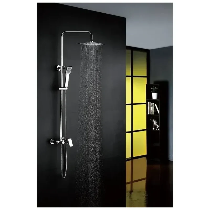 Columna de ducha fabricada en acero inoxidable con un diseño moderno Liverpool de Imex