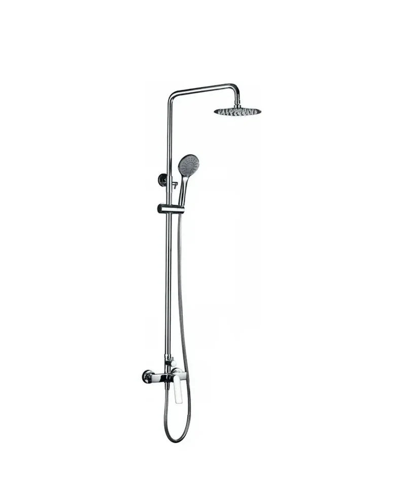Columna de ducha de diseño extensible y moderno con un acabado cromado Luxor de Imex
