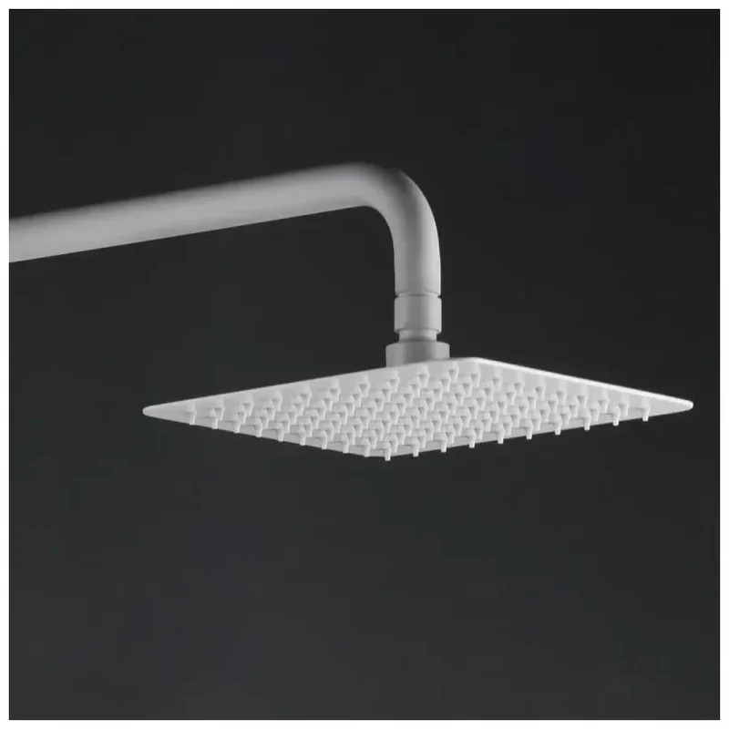 Columna de ducha con grifería fabricada en latón de acabado blanco mate Art de Imex