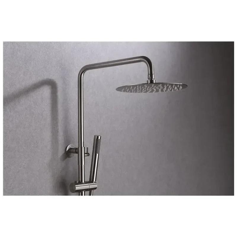 Columna de ducha de acero inoxidable s316 extensible de 88 hasta 125 cm Moscu de Imex