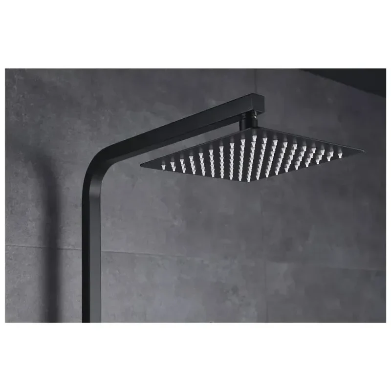 Columna de ducha con una barra de acero inoxidable de acabado negro mate Suecia de Imex
