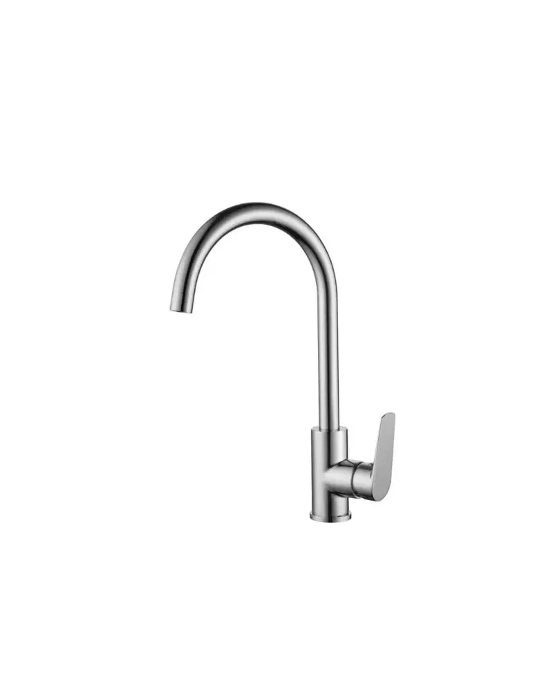 Grifería de cocina monomando redondeada de latón con acabado cromado Belgica de Imex