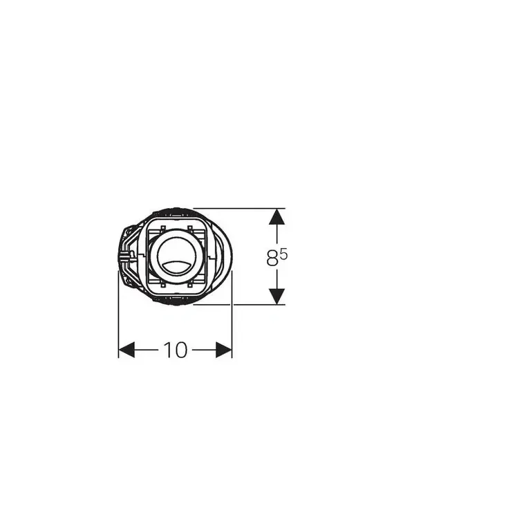 Geberit 240 válvula de descarga de doble volumen para cisterna cerámica con altura ajustable 136915211 Geberit