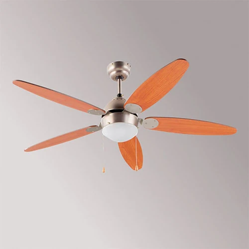 Ventilador de techo con luz 30CM 5 aspas FM VT130 5A Madera