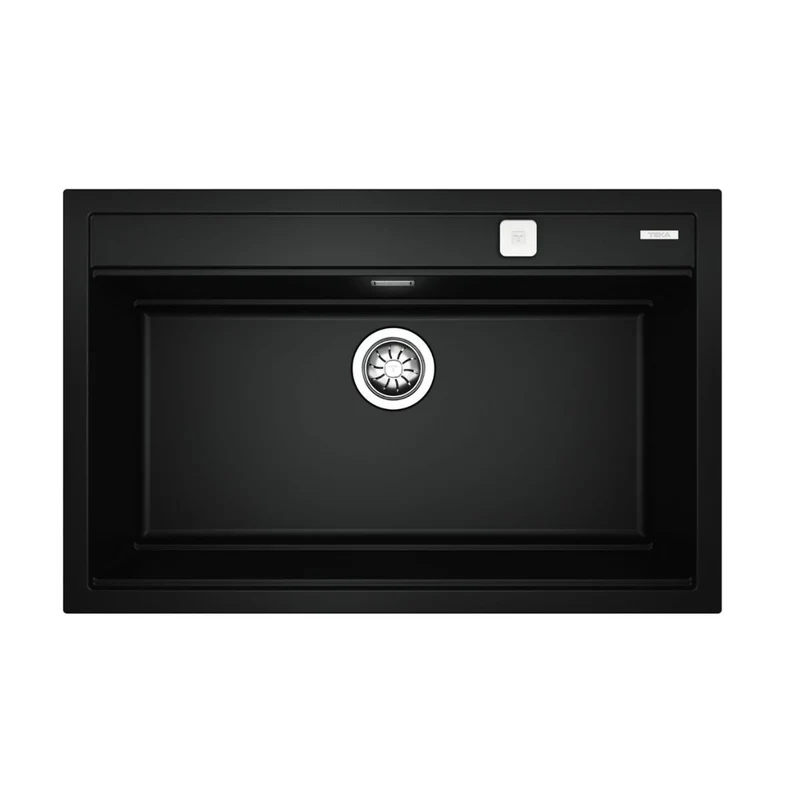 Lavaplatos Empotrable 79 x 51 cm Tegranite NOVA 80 WS-TG Black Teka