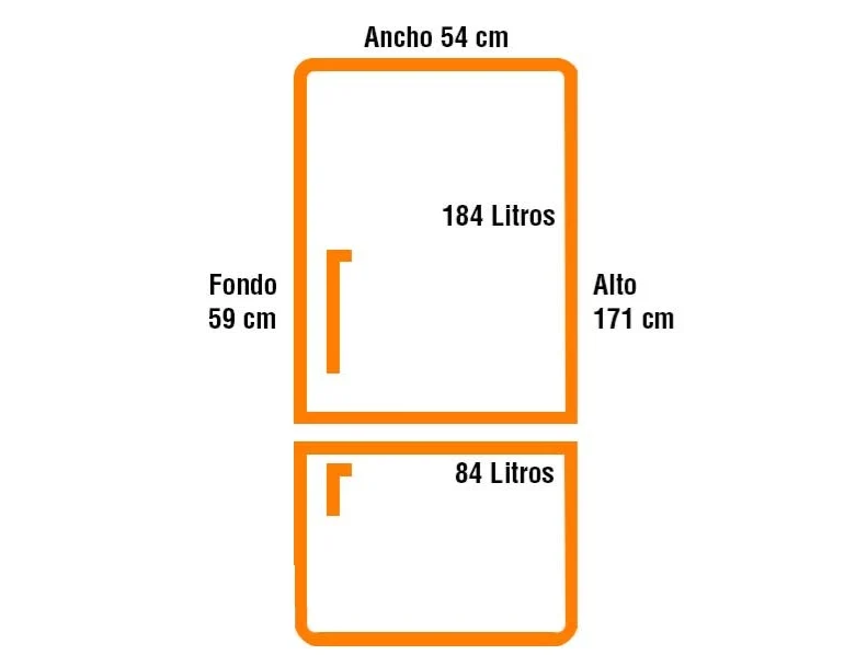 Combi frigorífico y congelador CASFRI FCV-323 A+ INOX