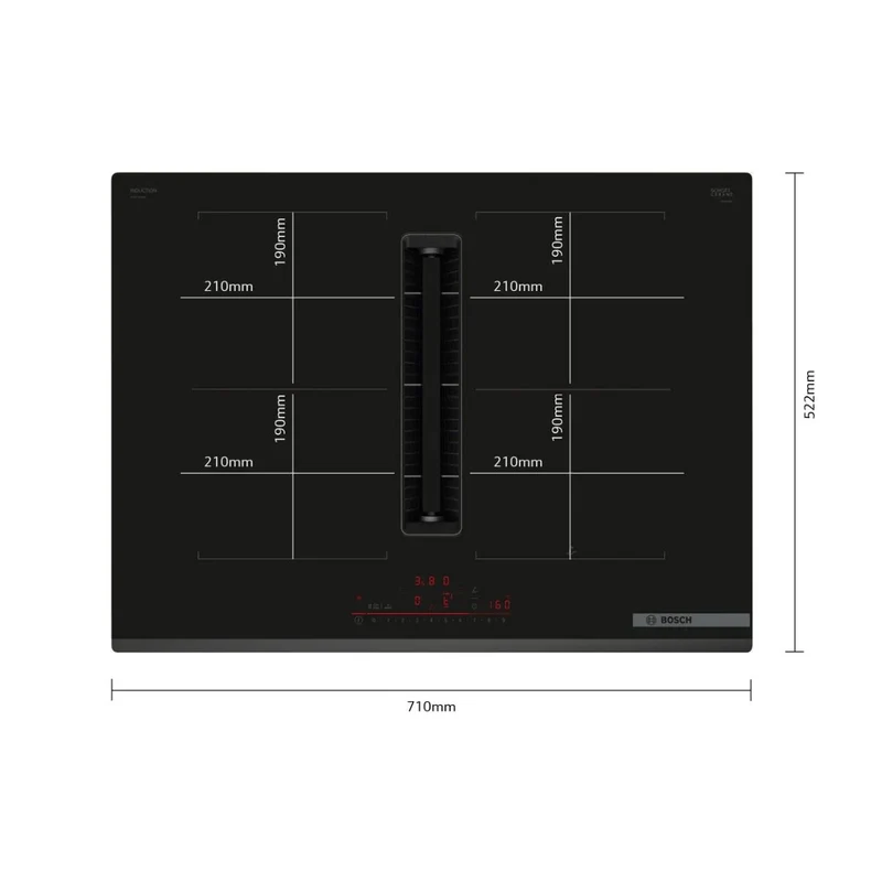 Encimera Inducción con Campana Integrada 70 cm PVQ731H26E Serie 6 Bosch