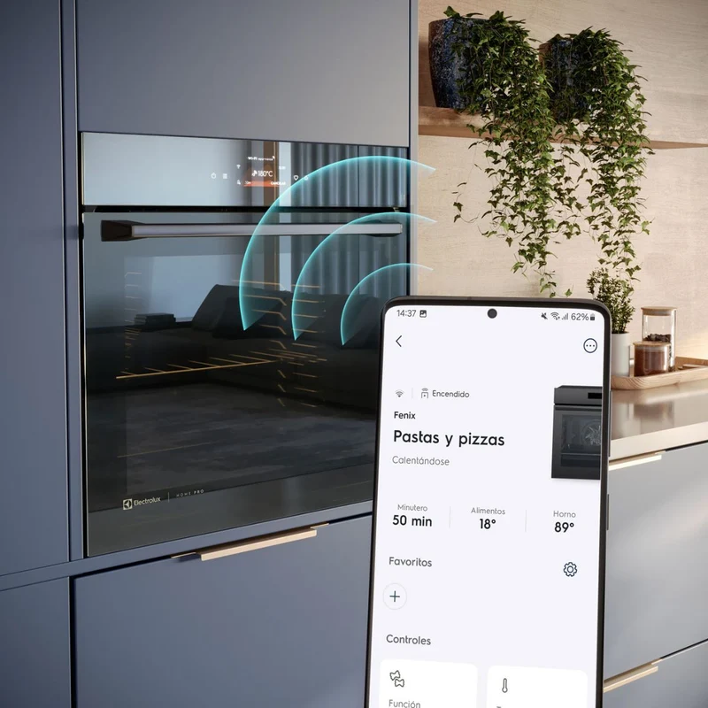 Horno Empotrable 80L OE9XS Home Pro con AirFry y Wi-Fi Electrolux