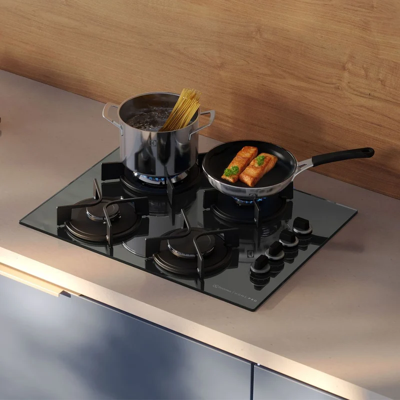 Encimera a Gas 4 Platos KE4HP Mirrored Glass Electrolux