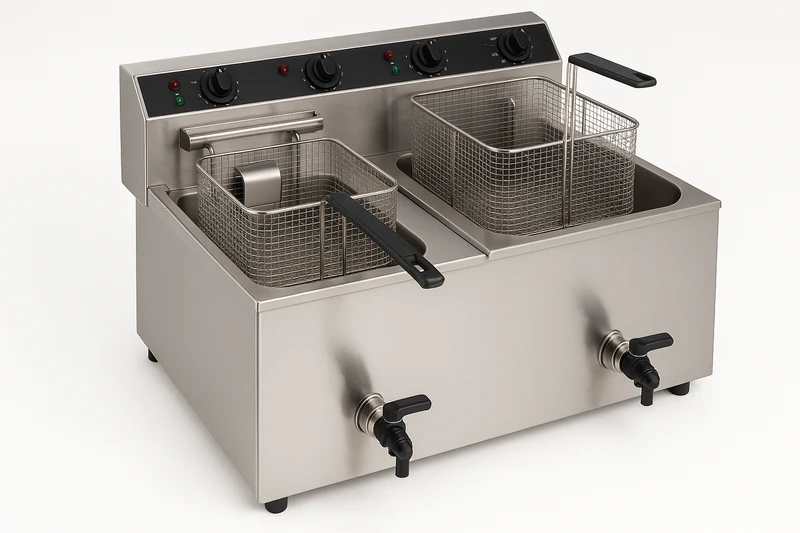 Freidora e Banco GR 7+7 L GRANITA FPBE77GC