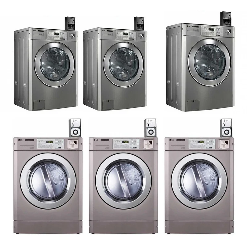 LG - CONJUNTO PACK LAVANDERÍA AUTOSERVICIO 3 LAVADORAS + 3 SECADORAS