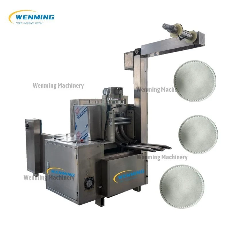 Wenming Machinery Factory Price Oval Cosmetic Cotton Pads Making Machine
