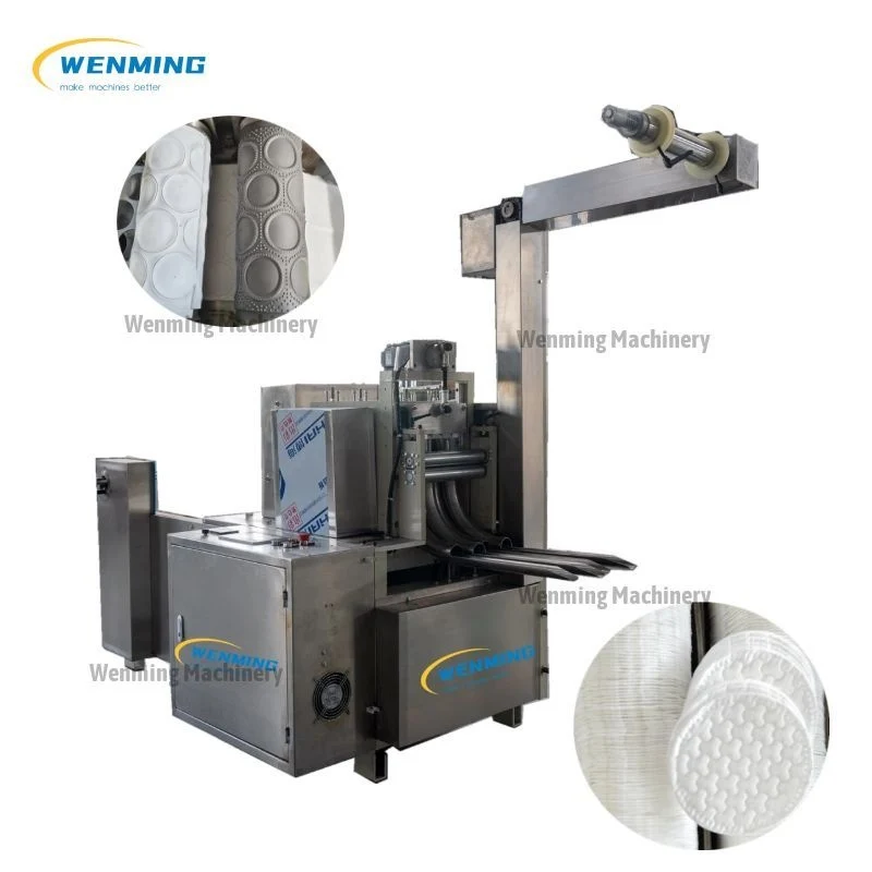 Wenming Machinery Factory Price Oval Cosmetic Cotton Pads Making Machine