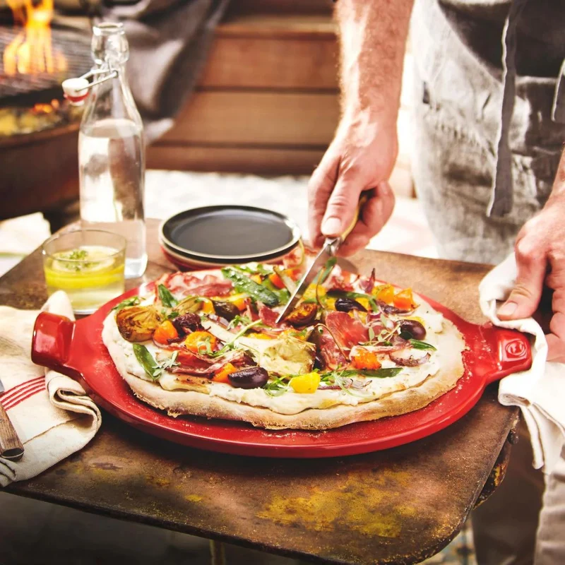 Bandeja para Pizza 7514 40 cm Rojo Emile Henry