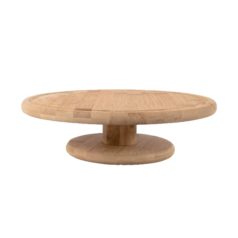 Porta Torta 27,5 cm Con Pedestal Bambú (Sin Tapa) OU