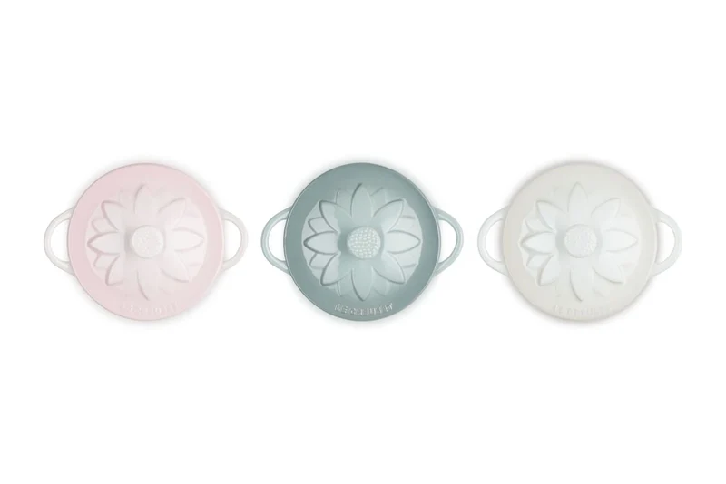 Set de 3 Mini Cocotte 10cm Sunflower Le Creuset