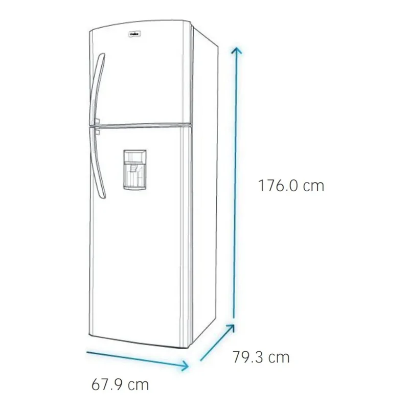 Refrigerador No Frost 400L RMP400FYUC Black Steel Mabe