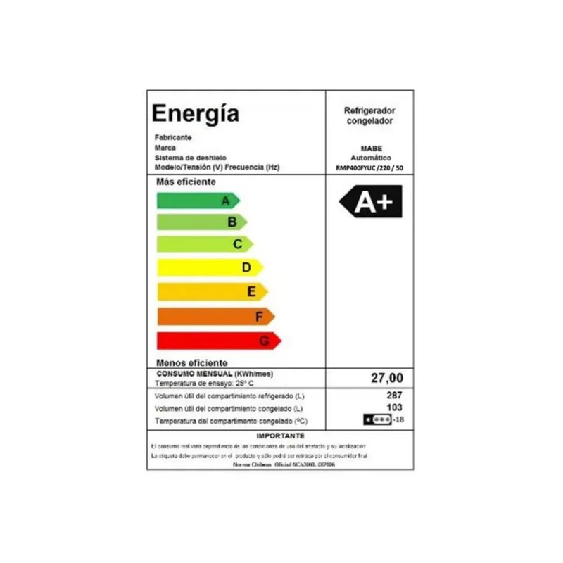 Refrigerador No Frost 400L RMP400FYUC Black Steel Mabe