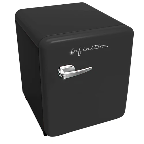 Frigorífico 1 Puerta 54,3x45 Infiniton CLV49 Negro Vintage Clase F
