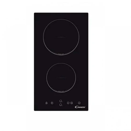 Placa Vitrocerámica 2 Zonas 29CM Candy CDH 30 1Z-20CM Negra