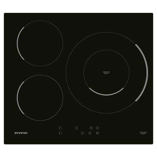 Inducción 60CM 3 Zonas Infiniton IND3BK8G32 32cm Cristal Black