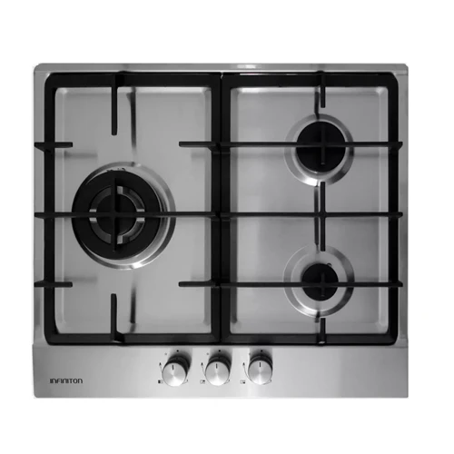 Encimera de gas 3 fuegos 60cm Infiniton GAS320WB