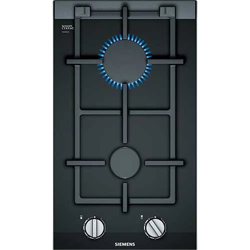 Dominó Gas 2 Fuegos 30cm Siemens ER3A6BB70 iQ700 Cristal Negro