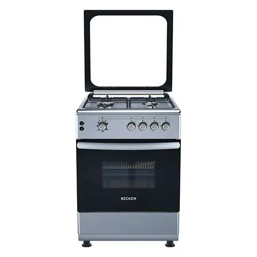 Cocina BECKEN BGS4505N IX 85x60x66 cm 4 Fuegos Butano-Propano Inox