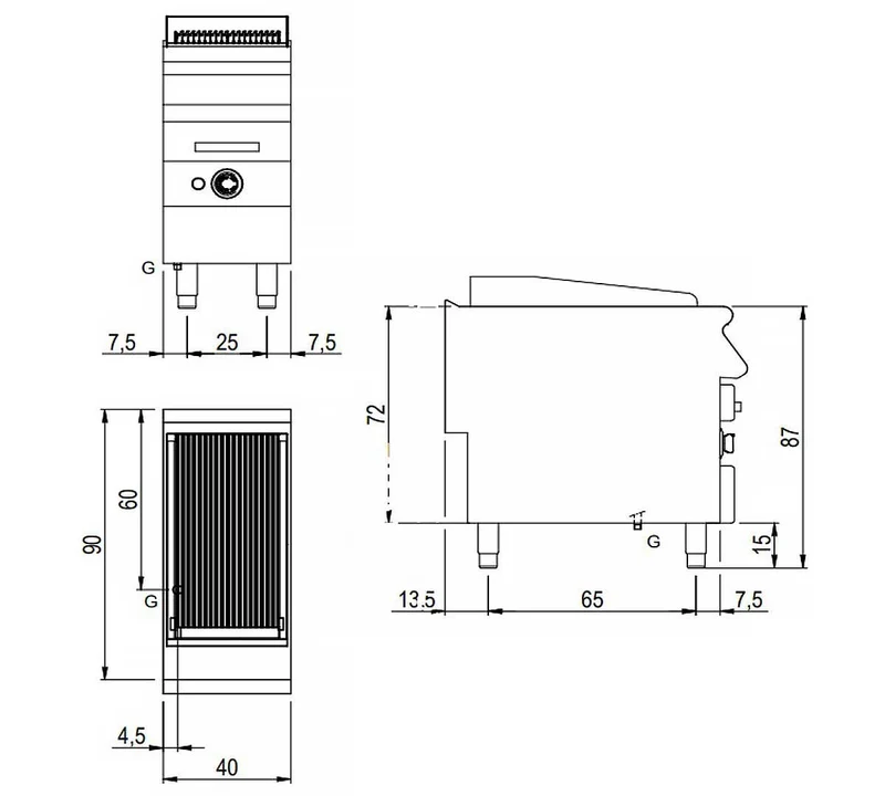 SAVEMAH - SV 94 GRACQE BARBACOA DE AGUA MUEBLE - 1 QUEMADOR