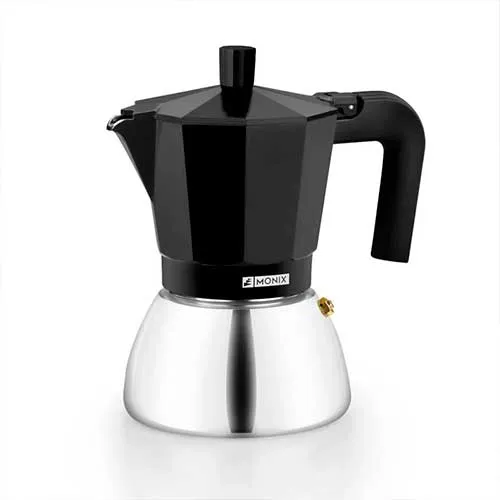 Cafetera 9 Tazas Monix M863009 Inducción Negro