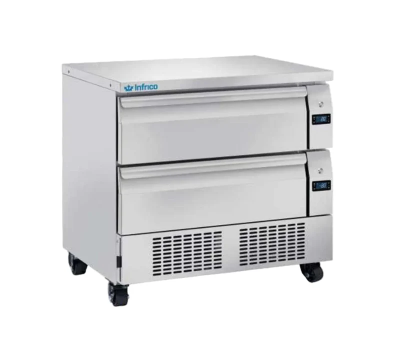 INFRICO - MESA CON 2 CAJONES GN 1/1 DOBLE TEMPERATURA DTCF 92