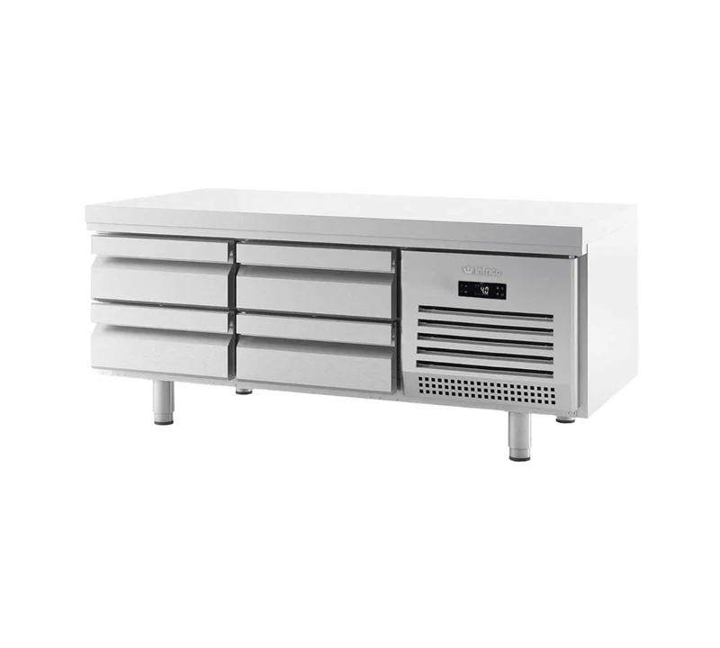 INFRICO - MESA DE CONGELACIÓN GASTRONORM GN 1/1 BAJA 4 CAJONES MSG 1600 BT