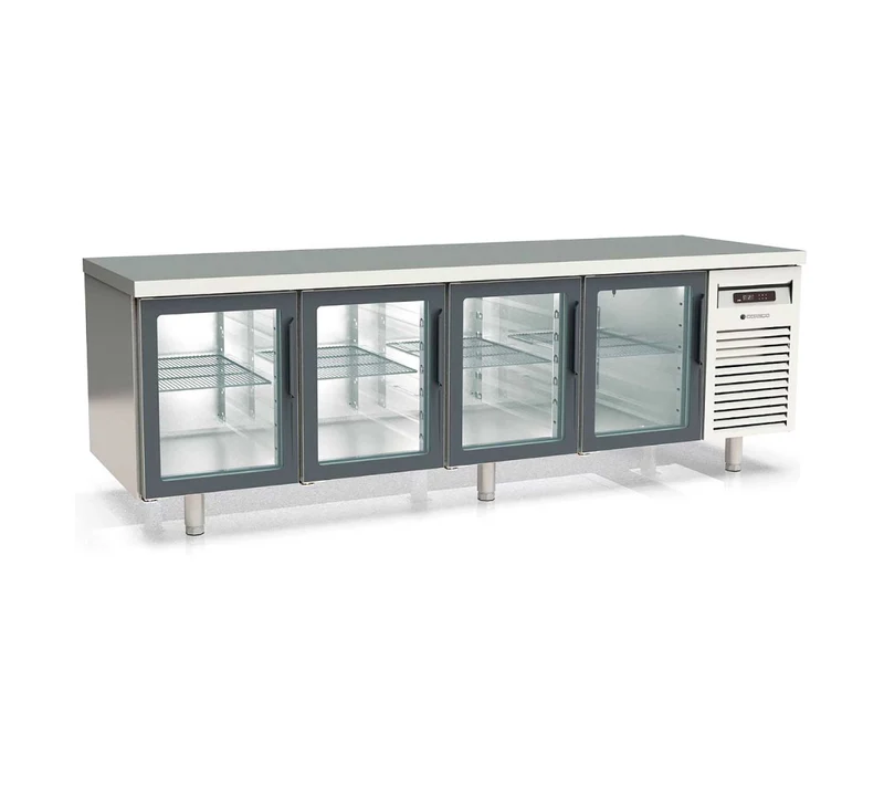 CORECO - MESA FRÍA CONGELADOS 60X40 4 PUERTAS CRISTAL MCPV-250
