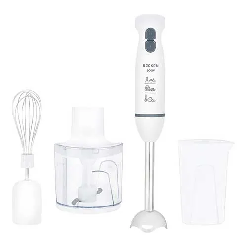 Batidora Mano 600W Becken BHB4577 con Accesorios Blanco