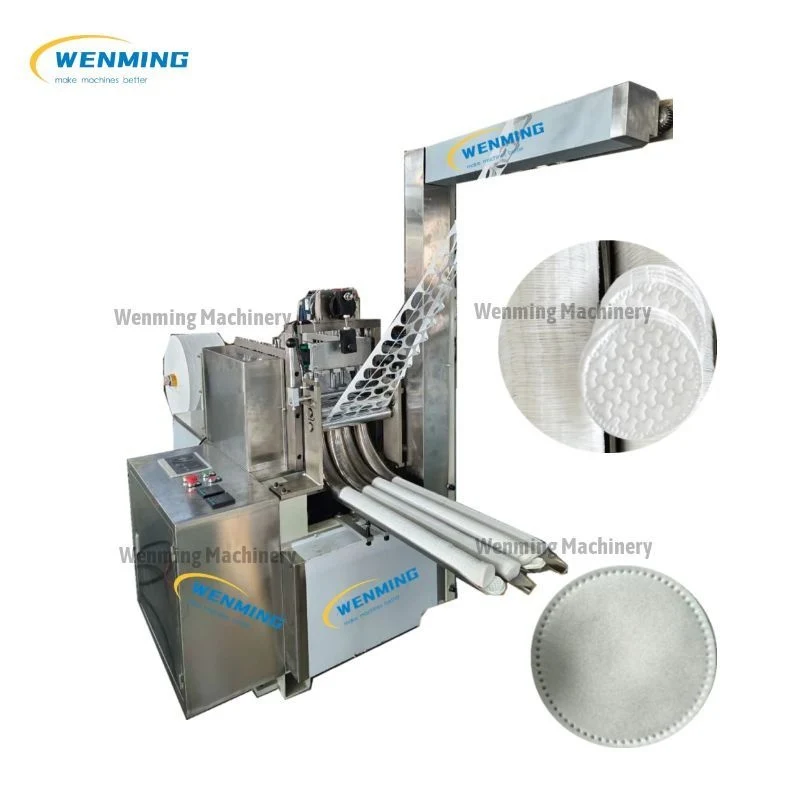 Compact Stainless Steel Cotton Pad Cutting Machine Pure Cotton Makeup Cotton Pad Production Equipment