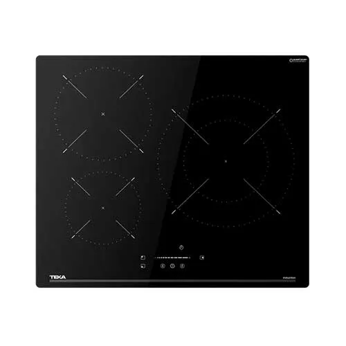 Placa de Inducción 60cm 3 Zonas Teka IBC 63110 SSM BK Cristal Negro