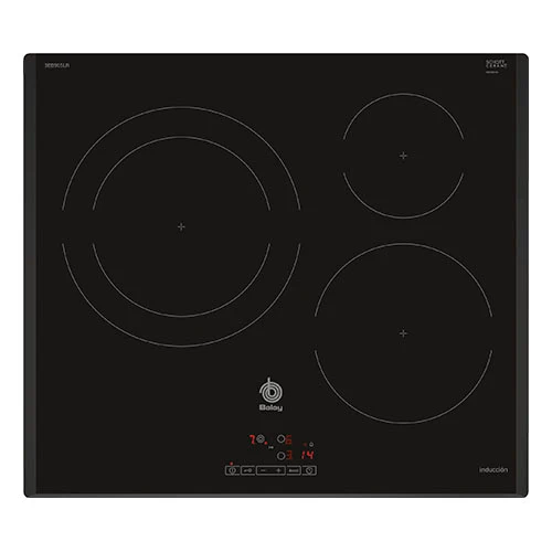 Inducción 3 Zonas 60cm Balay 3EB965LR 1 Zona-28cm Negro