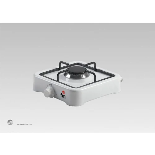 Hornillo de Gas Portátil 1 Fuego FM HG100 Blanco
