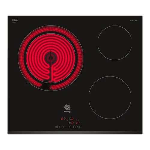 Placa vitrocerámica 3 zonas Balay 3EB715LR 60CM Negro