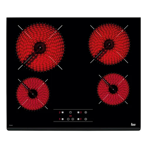 Vitrocerámica 4 Zonas 60cm Teka TZ 6415 1 Zona-21cm Negro