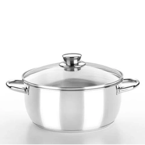 Cacerola 22cm Monix Óptima M451122 Tapa Cristal