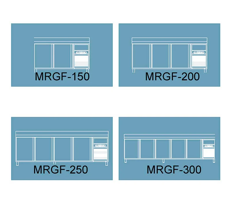 CORECO - MESA FRÍA GAMA 700 GN 1/1 CON FREGADERO MRGF-300
