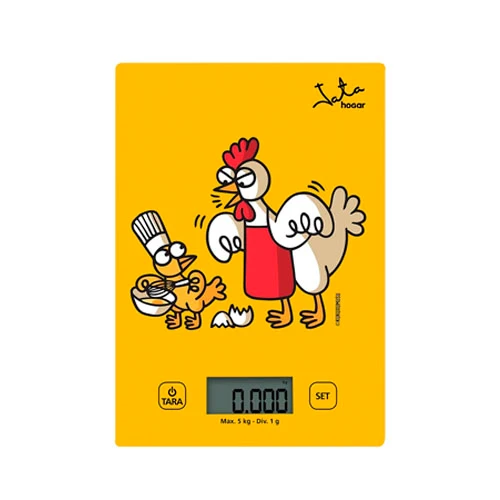 Balanza de Cocina 5 Kg Jata 731K Kukuxumusu Gallina