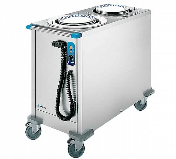EDENOX - CARRO CALIENTE DISPENSADOR DE PLATOS CPC2-28 - 90 PLATOS DIÁMETRO 18 A 28 CM