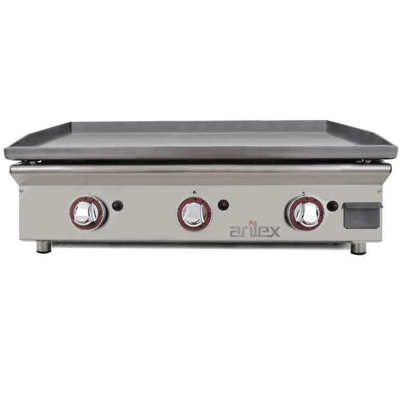 ARILEX - PLANCHA A GAS 80cm EN ACERO LAMINADO DE 6mm 80PGLN