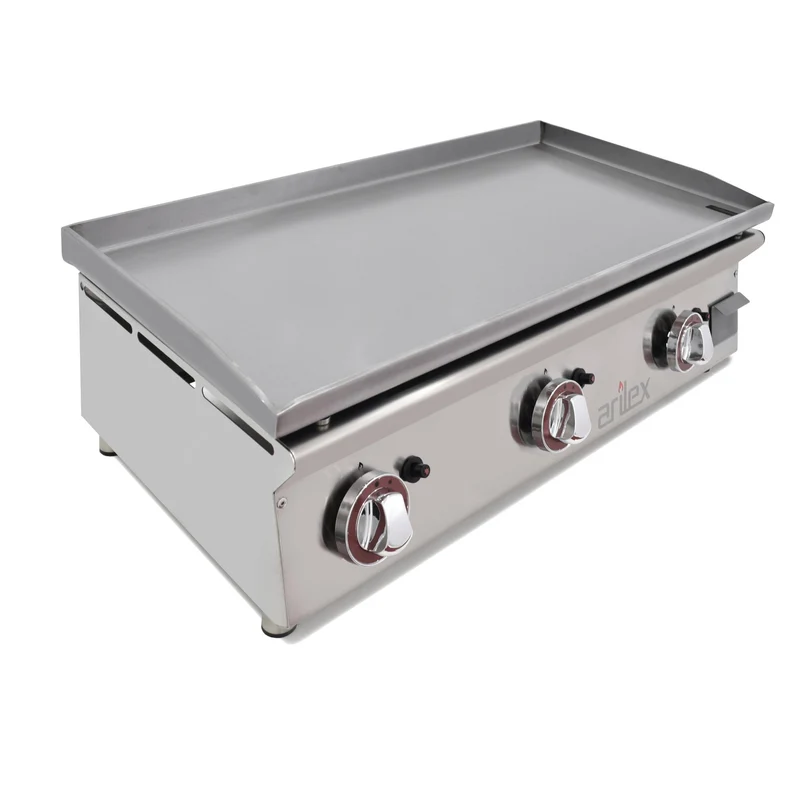 ARILEX - PLANCHA A GAS 80cm EN ACERO LAMINADO DE 6mm 80PGLN