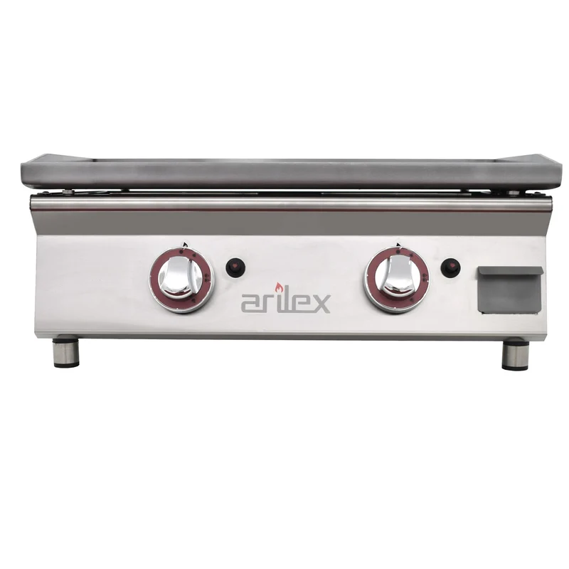 ARILEX - PLANCHA A GAS 60cm EN ACERO LAMINADO DE 6mm 60PGLN