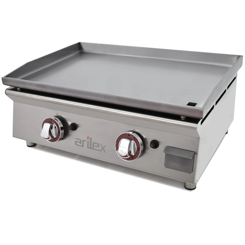 ARILEX - PLANCHA A GAS 60cm EN ACERO LAMINADO DE 6mm 60PGLN